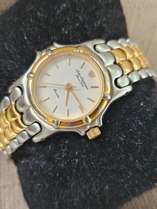 Vintage Jules Jurgenson Ladies Wristwatch Analog Quartz Silver/Gold Tone Watch main image 7